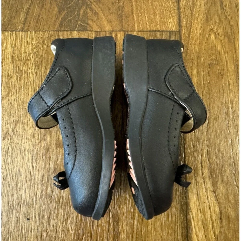 Pediped Girls Shoes‎ Isabella Mary Jane US 5 Black Leather Bow Flex System